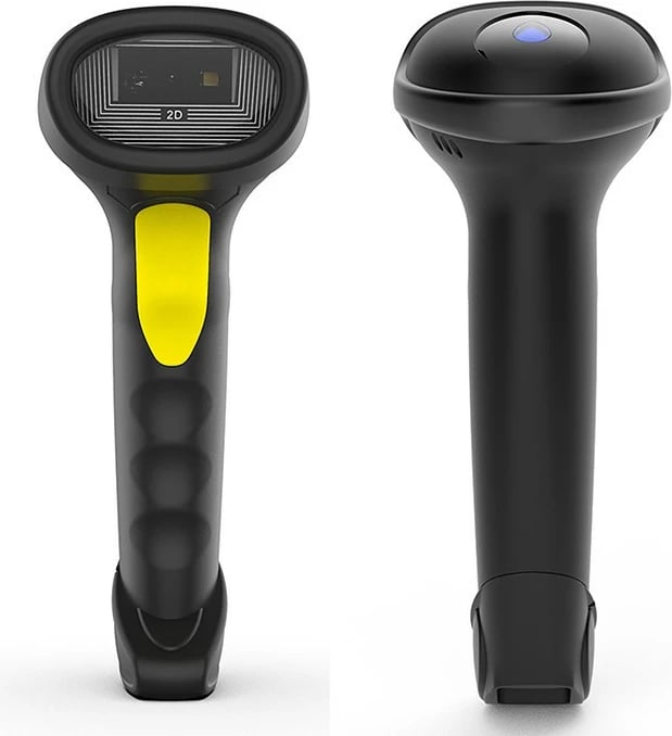 Lexues barkodesh dhe QR Qoltec 50880, Bluetooth/USB, i zi/verdhë