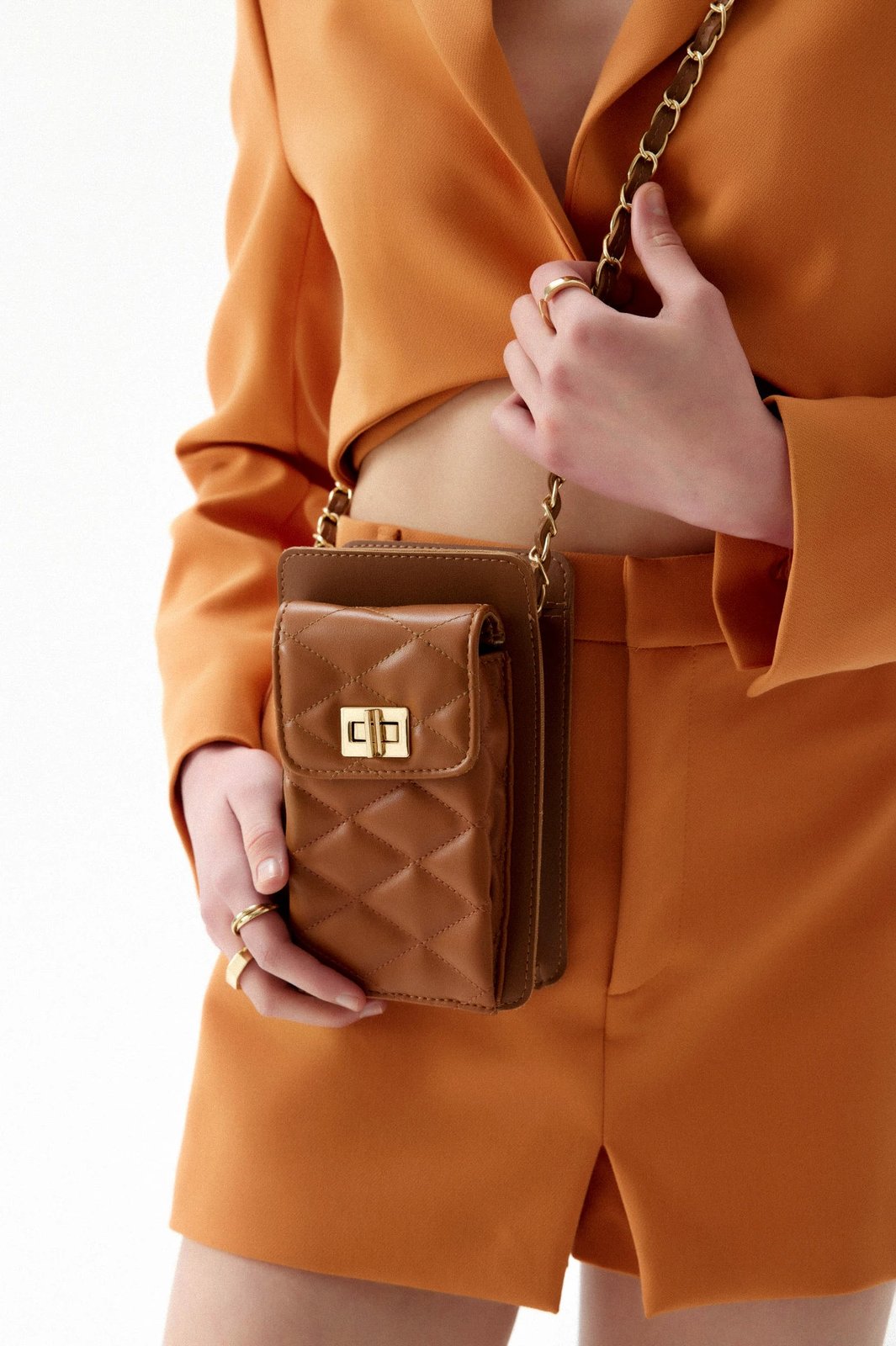Çantë crossbody ngjyrë tan Lucky Bees, 305