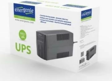 UPS Gembird EG-UPS-B850, 850 VA, Line-Interactive, 2xSchuko, Tower, Zi UPS Gembird EG-UPS-B850, 850 VA, Line-Interactive, 2xSchuko, Tower, Zi
