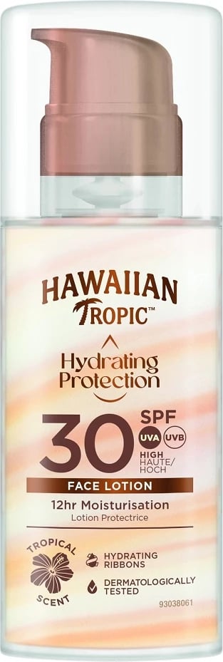 Balzam për fytyrë me SPF Hawaiian Tropic Hydrating Protection për femra 50ml
