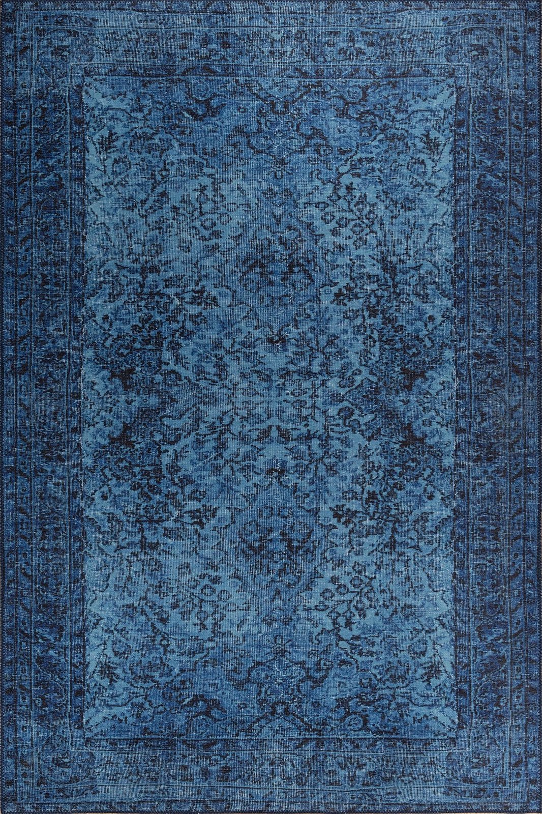 Qilim Conceptum Hypnose, Folk Chenille, ngjyrë kaltër, 210x310cm