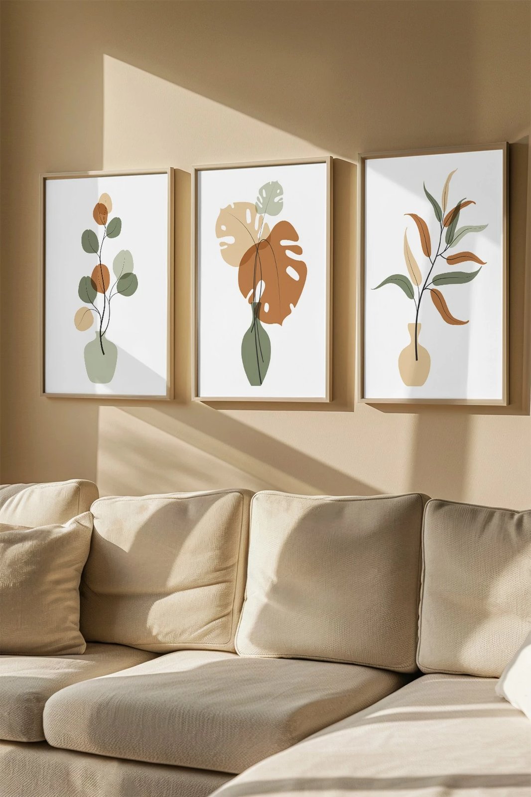 Pikturë dekorative me kornizë (3 copë), Wallity, 3Dartsohoset94