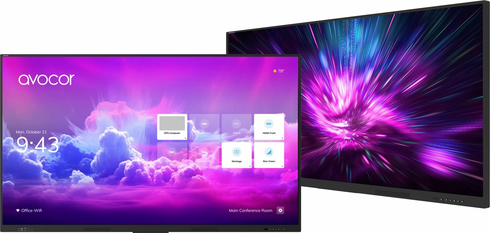 Ekran me prekje AVOCOR E Serie AVE-5550, 55 inç, 4K Ultra HD, Wi-Fi, HDMI, i zi