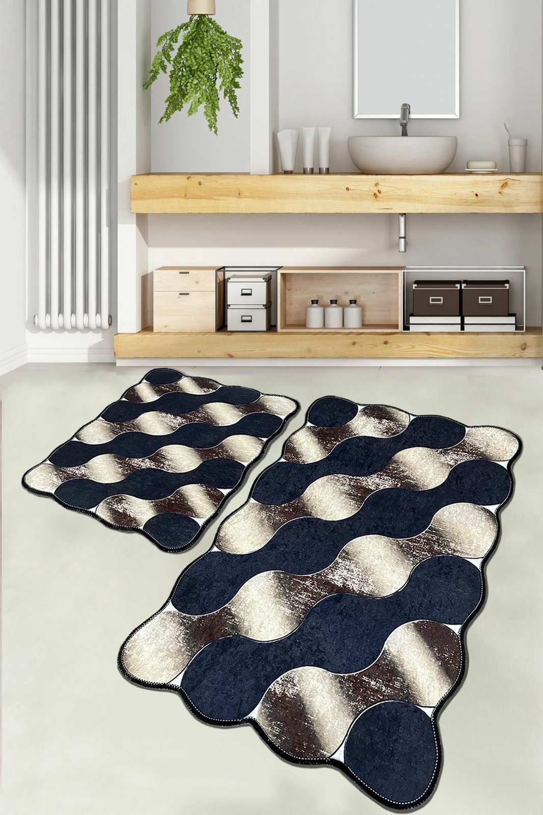 Set tapetash për banjo (2 copë), Mijölnir, rrethore, ngjyrë ari