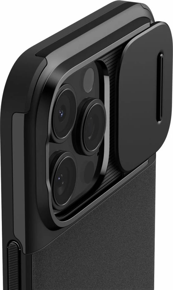 Mbështjellës Spigen Optik Armor Mag për iPhone 16 Pro, MagSafe, i zi