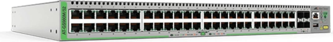 Switch Allied Telesis AT-GS980M/52-50, Managed, Gigabit Ethernet, 100 Gigabit Ethernet, Full duplex