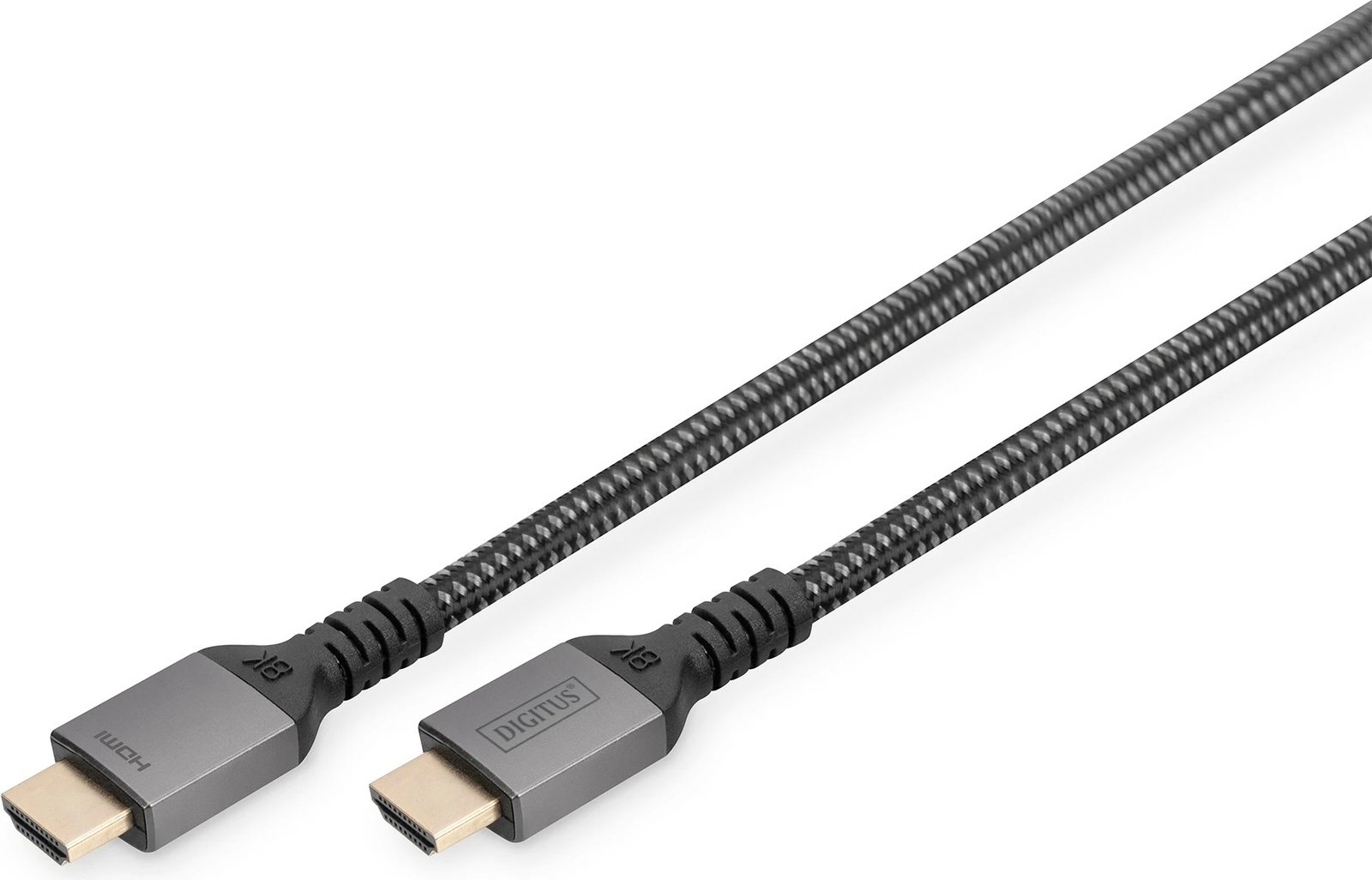 Kabllo HDMI Digitus 3m, 8K, Premium, najlon, e zezë