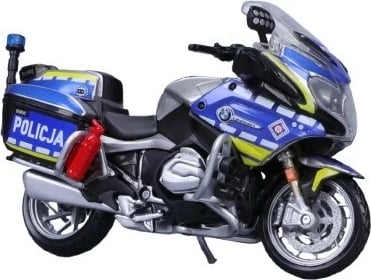 Model motoçiklete metalike Maisto Poland Police 1:18, zi/blu/argjend