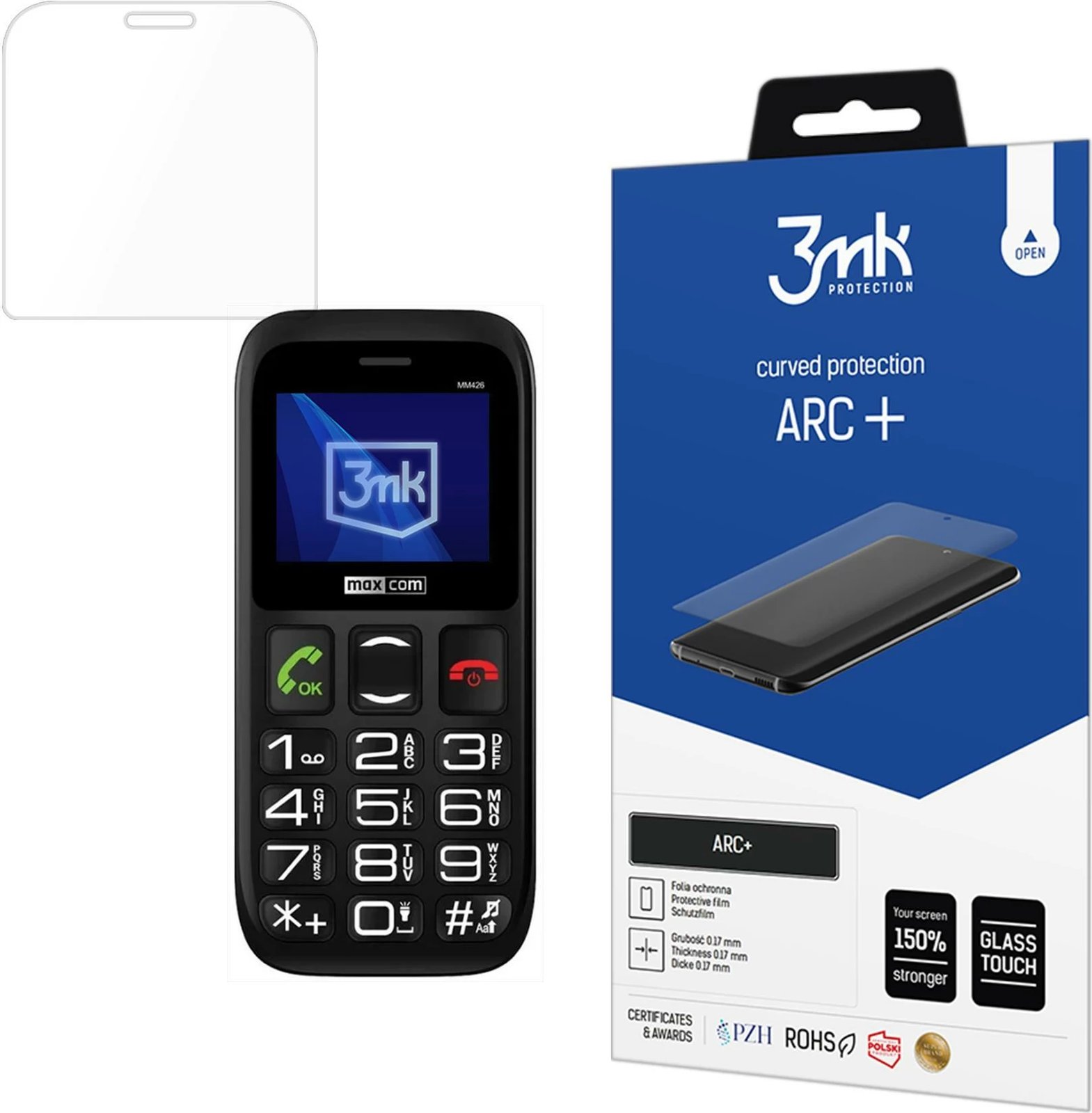 Film mbrojtës 3mk Protection ARC+ për Maxcom Comfort MM426