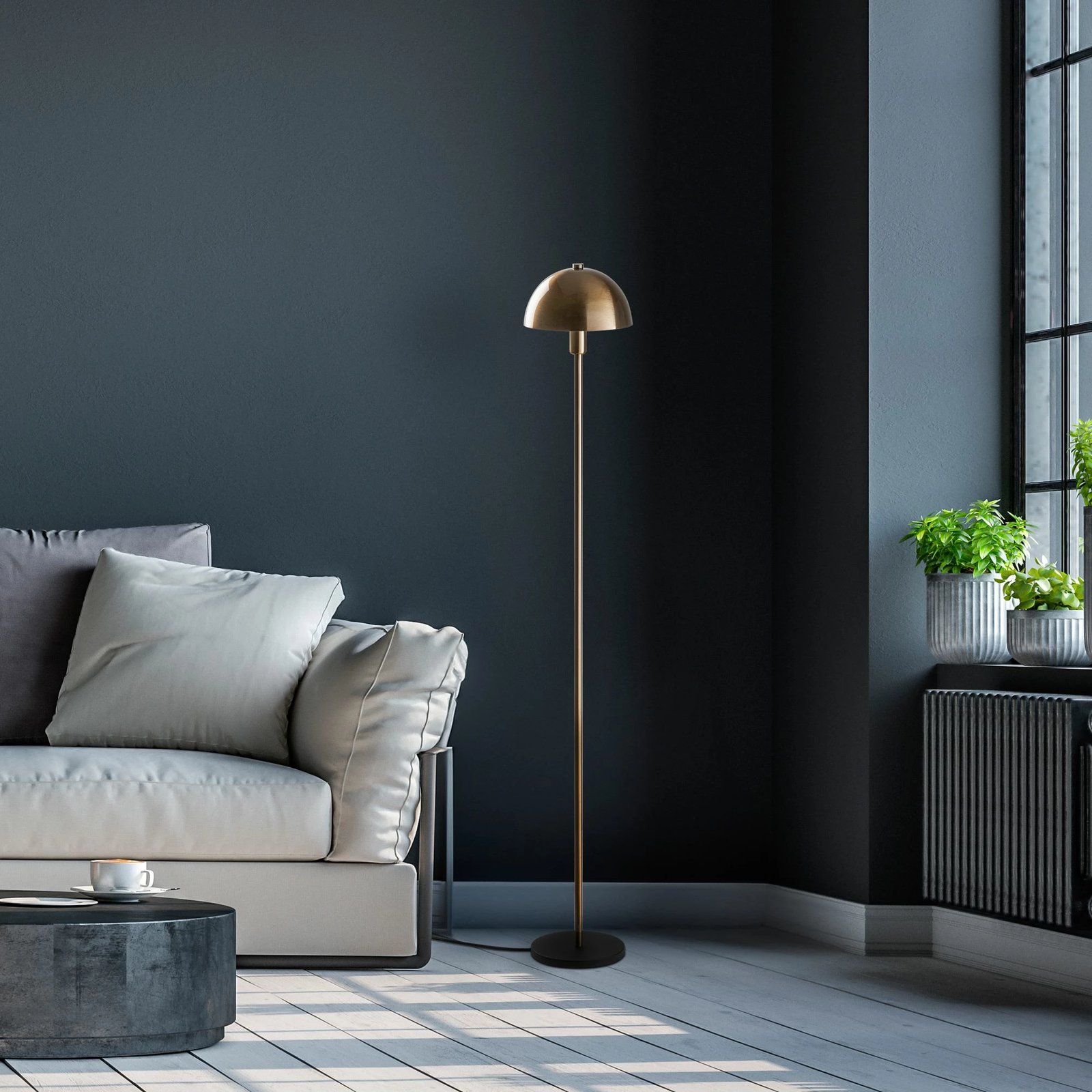 Llambë dyshemeje Opviq, ngjyrë ari antik, Togg - 14816