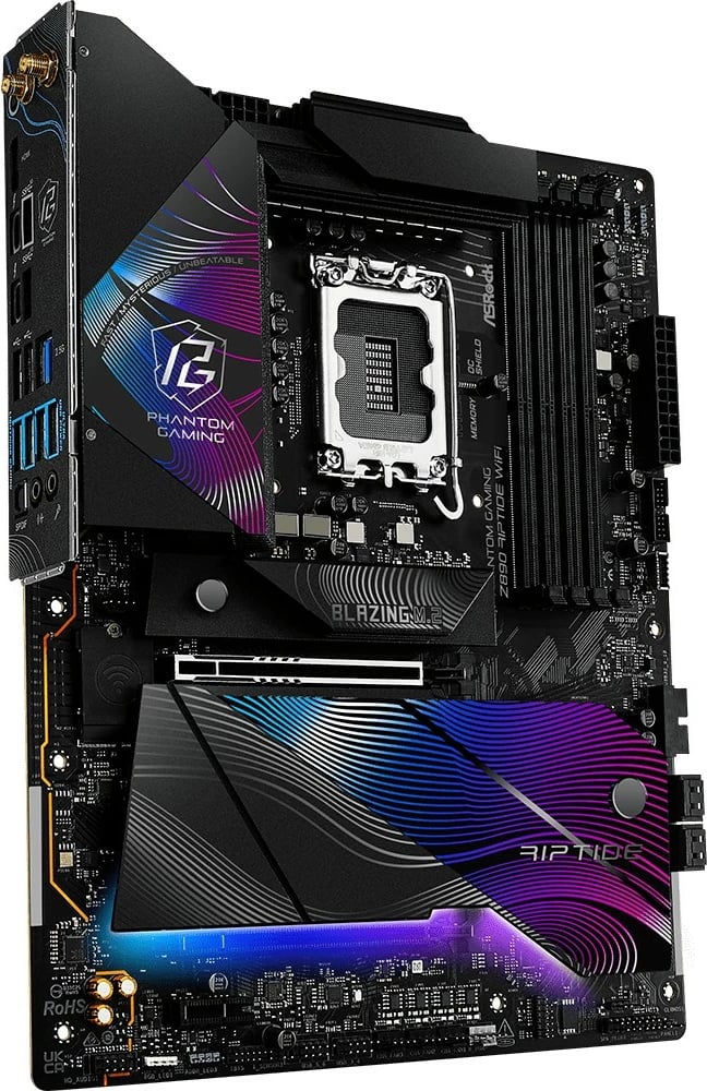 Pllakë amë ASRock Z890 Riptide WiFi LGA1851 Intel Z890 ATX DDR5 Wi‑Fi 7 Thunderbolt 4