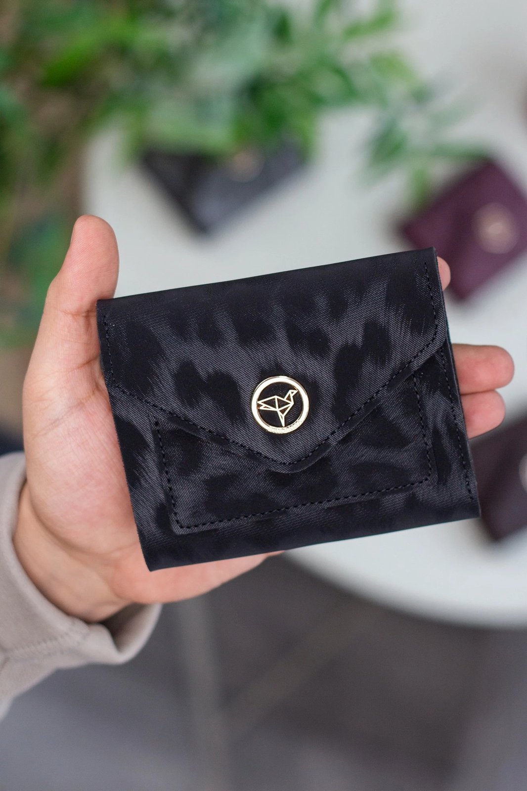 Portofol për gra, ngjyrë e zezë, leopard, Zoozie Bags