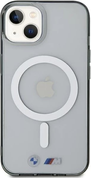 Mbështjellës BMW Silver Ring MagSafe për iPhone 15, Transparent