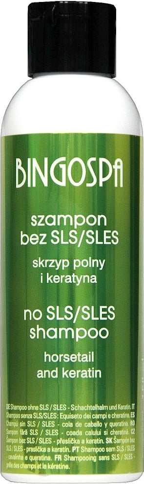 Shampon për femra BingoSpa SLES/SLS-Free me kërpudhë dhe keratinë, 100ml