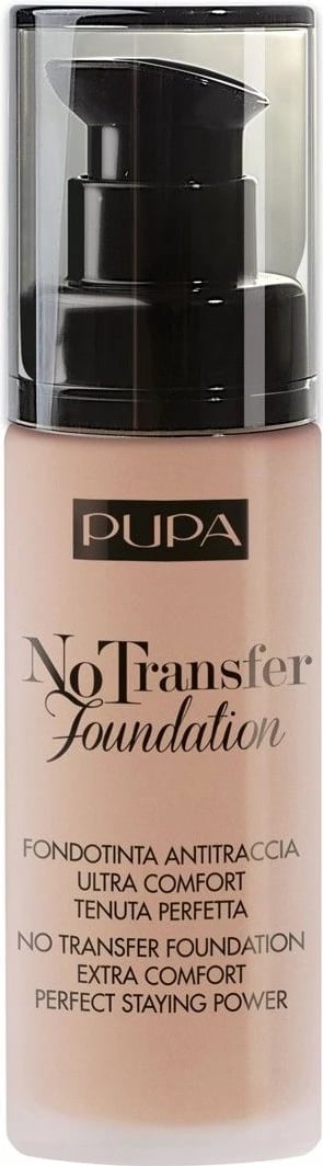 Fondatinë Pupa Milano No Transfer Foundation 03 Medium Beige SPF15 30ml