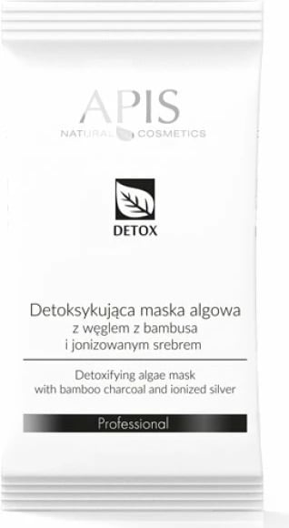 Maskë algash detoksifikuese për femra APIS Detox me karbon bambuje dhe argjend të jonizuar, 20g