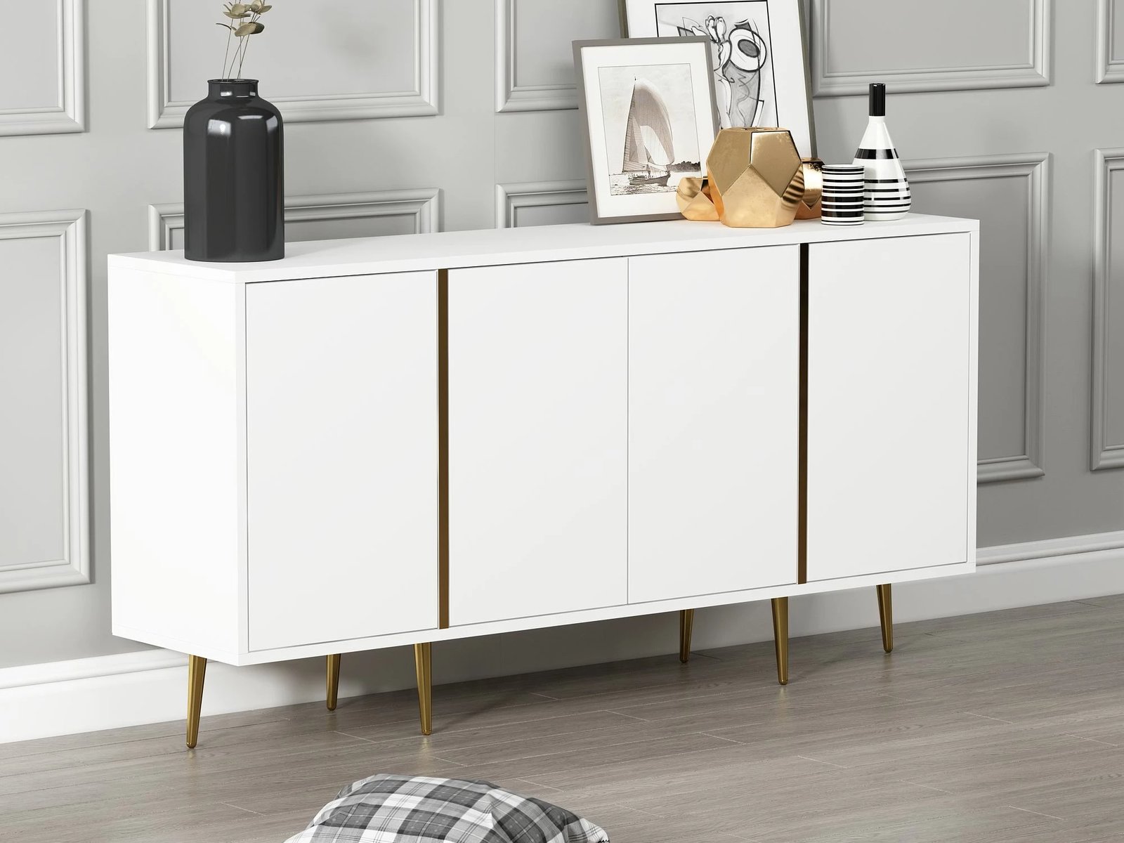 Konsolë Skye Decor, Arven, e bardhë