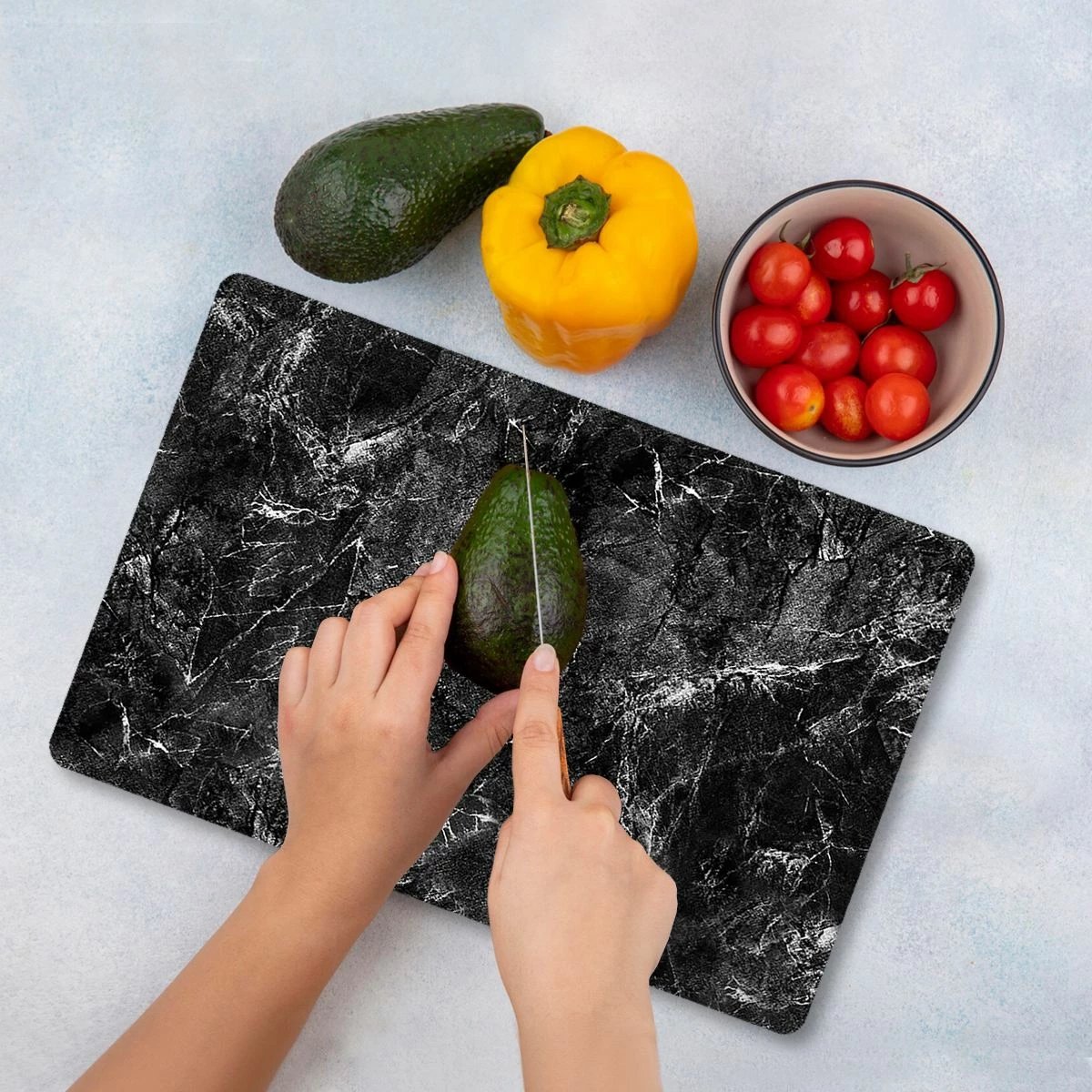 Dërrasë prerëse xhami, Hermia, Ckt3 - 3040, shumëngjyrëshe, 30x40cm