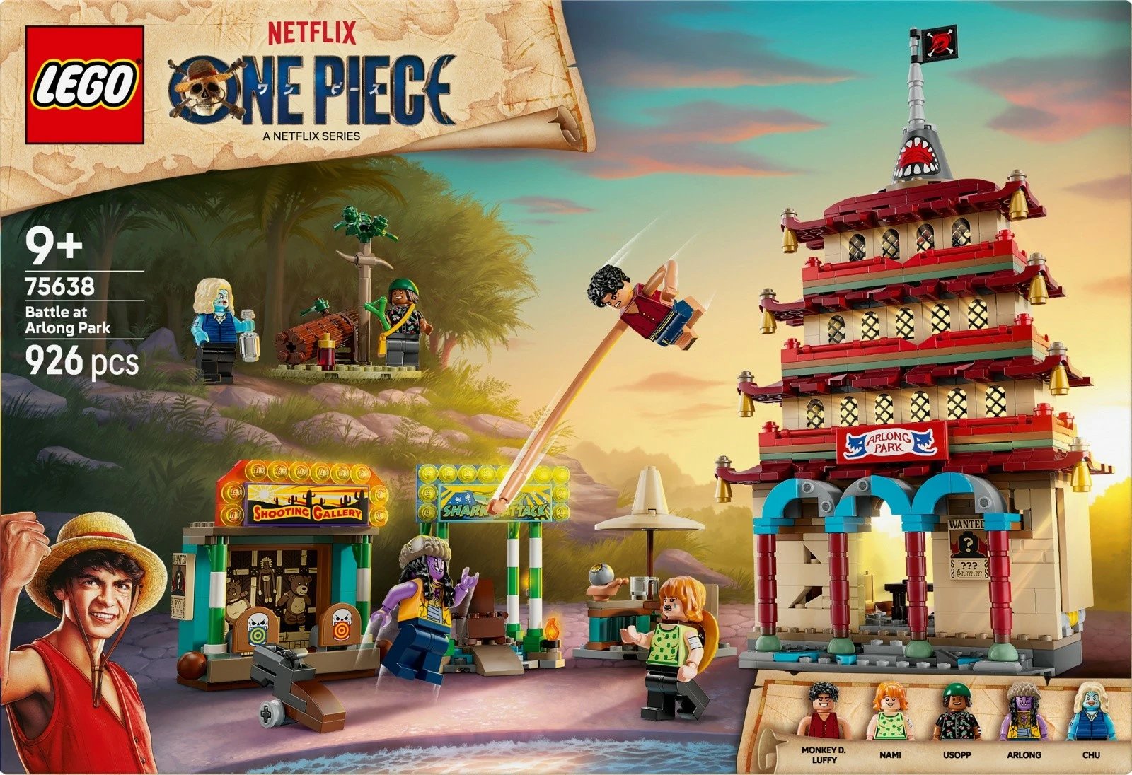 Set ndërtimi LEGO One Piece 75638 Battle at Arlong Park, 926 pjesë