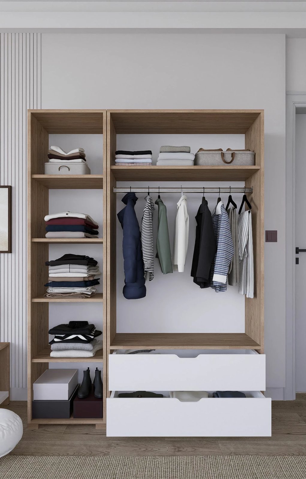 Dollap Skye Decor, ngjyrë arrë e çelët, Nisan 1600-019