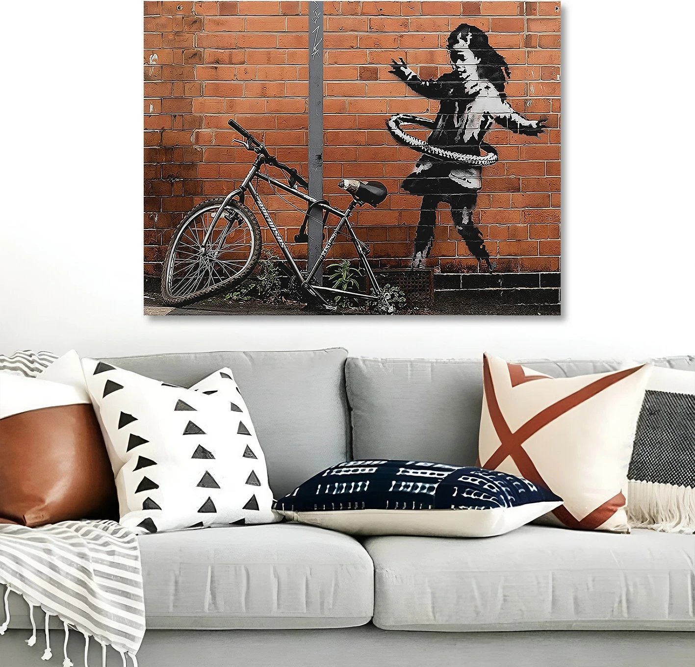 Pikturë dekorative në kanavacë, Banksy, shumëngjyrëshe, 50x70cm