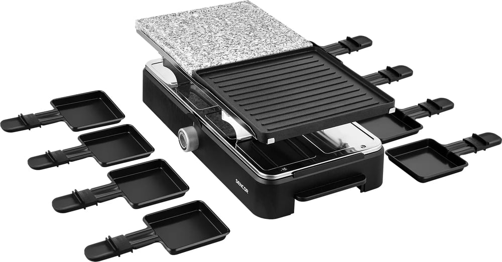 Grill elektrik Sencor Raclette SBG 0260BK, 1400 W, hirtë/ zezë