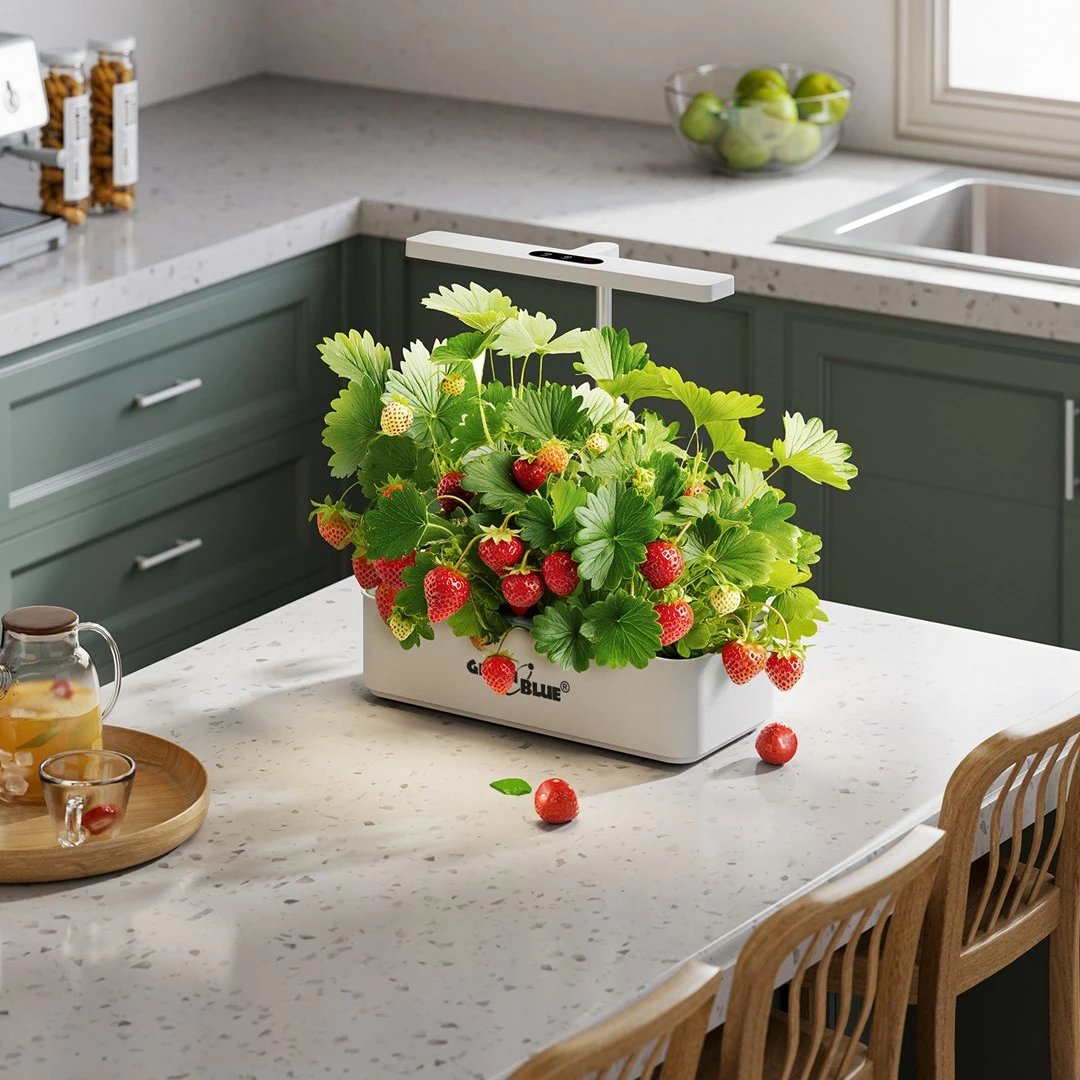 Vazo e mençur GreenBlue GB133 për rritje bimesh, 4L, 12 vende, LED, e bardhë