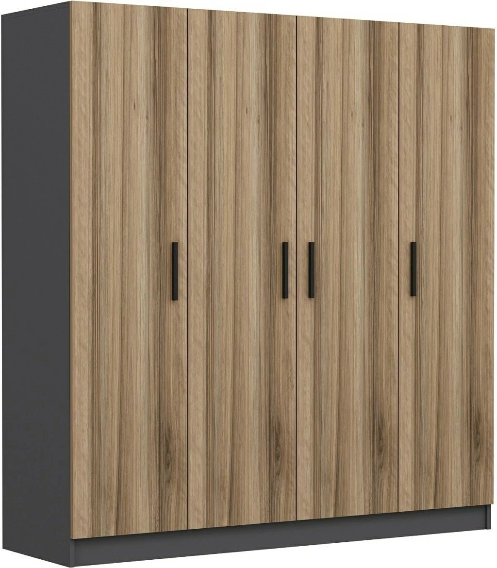 Dollap garderobe Skye Decor, ngjyrë dore, 180x210x52cm