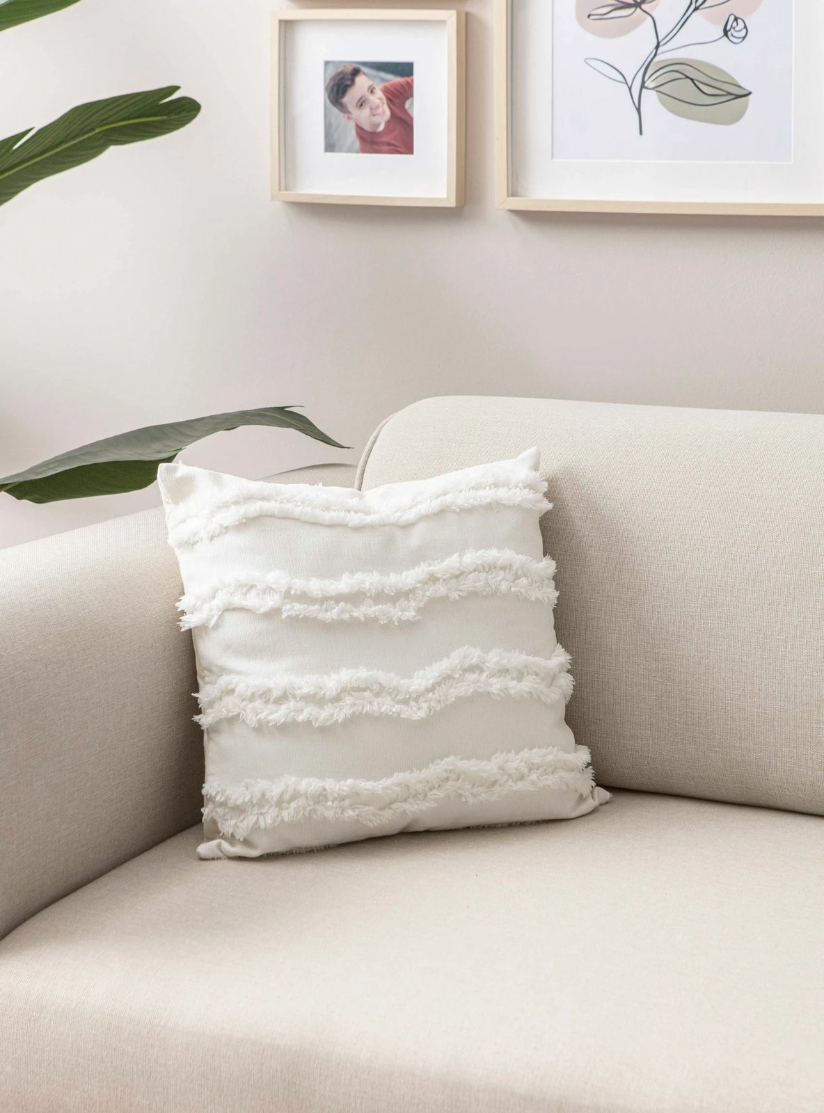 Set mbulesash për jastëkë (2 copë), e bardhë, Evila Originals, 43x43cm