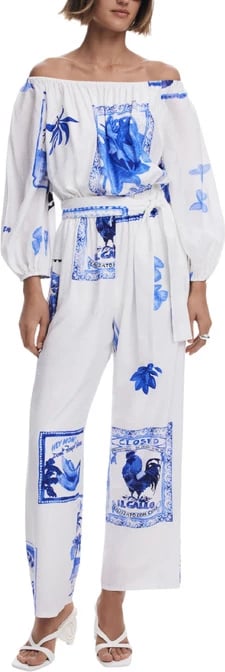 Jumpsuit Desigual për femra, të bardha