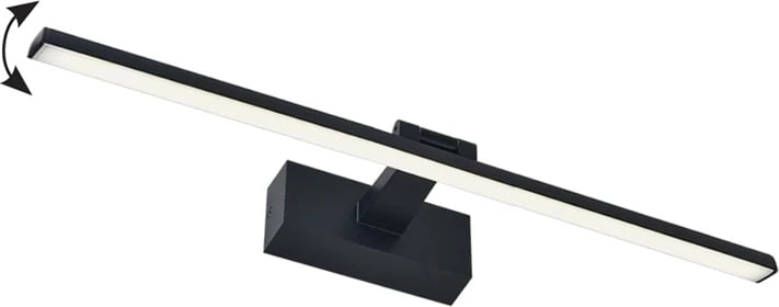 Dritë muri Debiwen, LED, metal i zi, 60x10x6cm