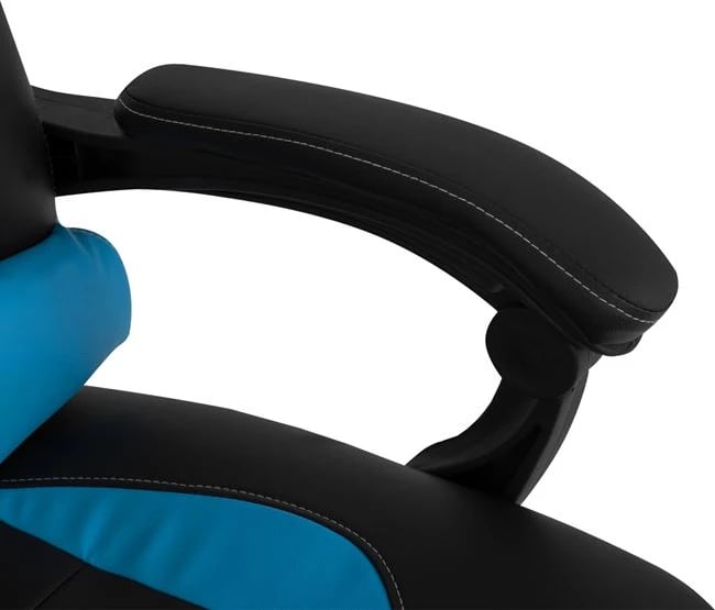 Karrige gaming për zyre me këmbëz FH1055.08 Synchro e zezë dhe blu e lehtë 66x67x130 cm