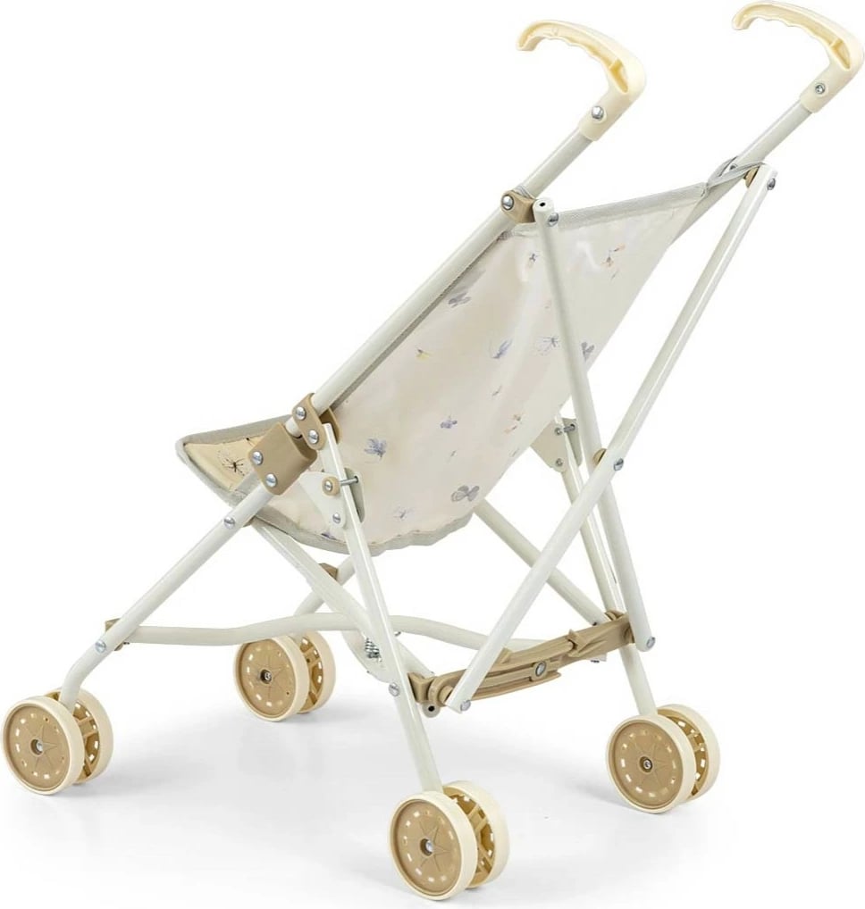 Karrocë lodër për kukulla Milly Mally Julia Nature, krem dekorative