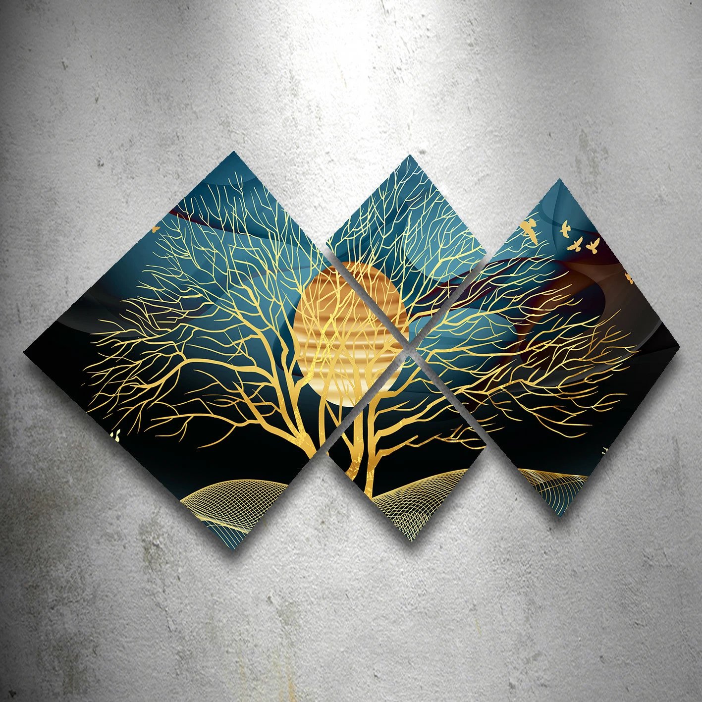 Pikturë dekorative MDF (4 pjesë), Wallity, 4MDF1613489353