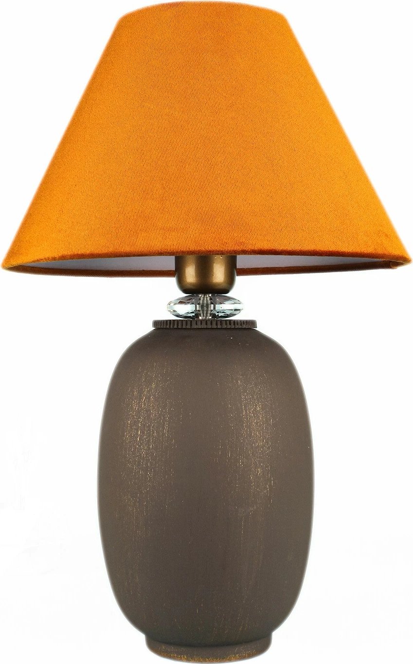 Llambë tavoline Opviq, BK022, trup qeramike, kapak stof, ngjyrë gri