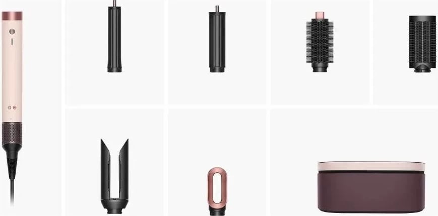 Shtytës flokësh Dyson Airwrap Co‑anda, 1700W, 6 aksesorë, rozë
