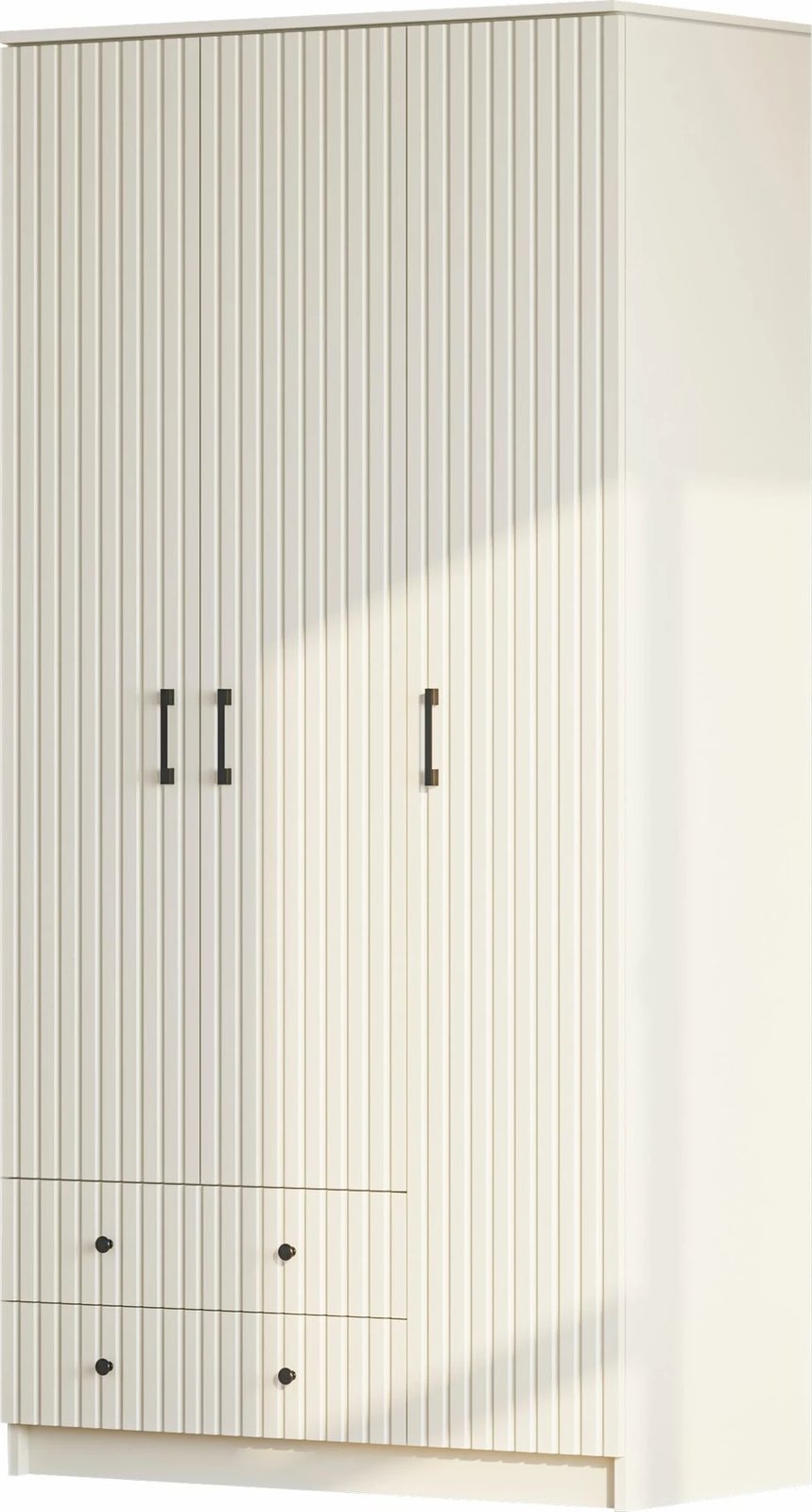 Dollap rrobash, ngjyrë e bardhë mat, Skye Decor, RB-185