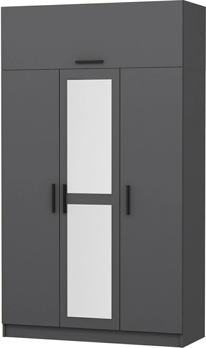 Dollap Hanah Home, Minar 3 kapak, anthracite, 135x235x52 cm