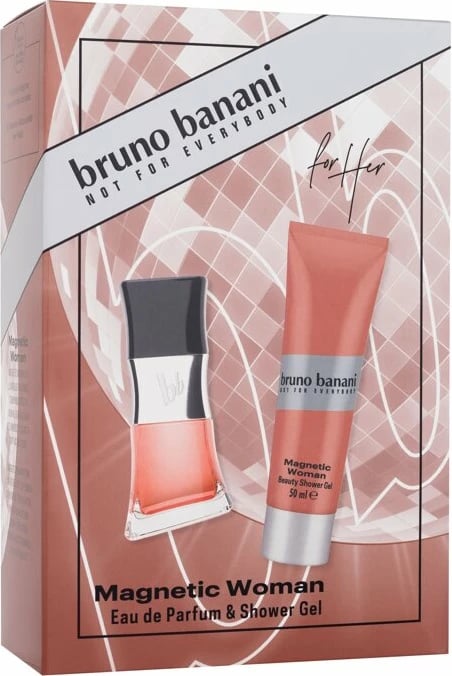 Set Eau de Parfum dhe xhel dushi për femra Bruno Banani, 30ml + 50ml