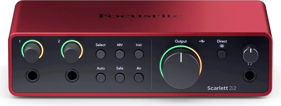 Audio interface Focusrite Scarlett 2i2 USB-C 4th Gen, Kuqe