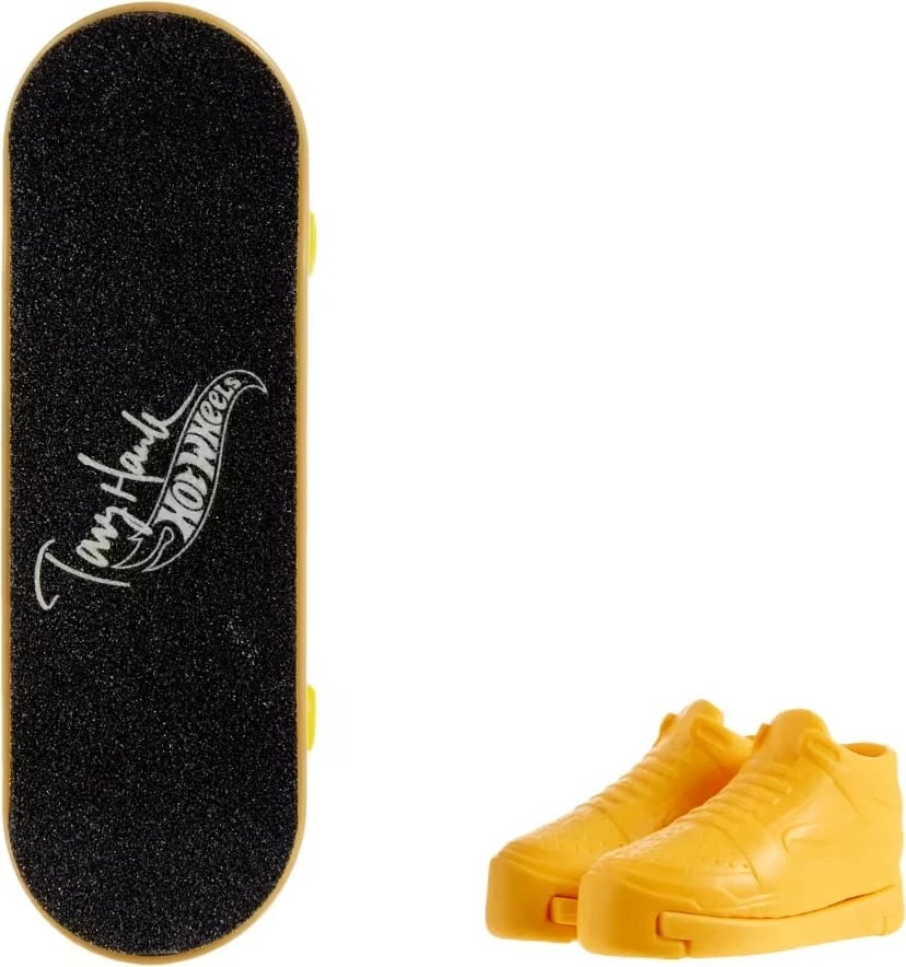 Deskorolkë gishti Hot Wheels Skate Tony Hawk me këpucë gishti, shumëngjyrëshe, set