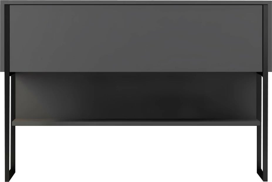 Komodë Hanah Home, Luxe, e zezë dhe antracit