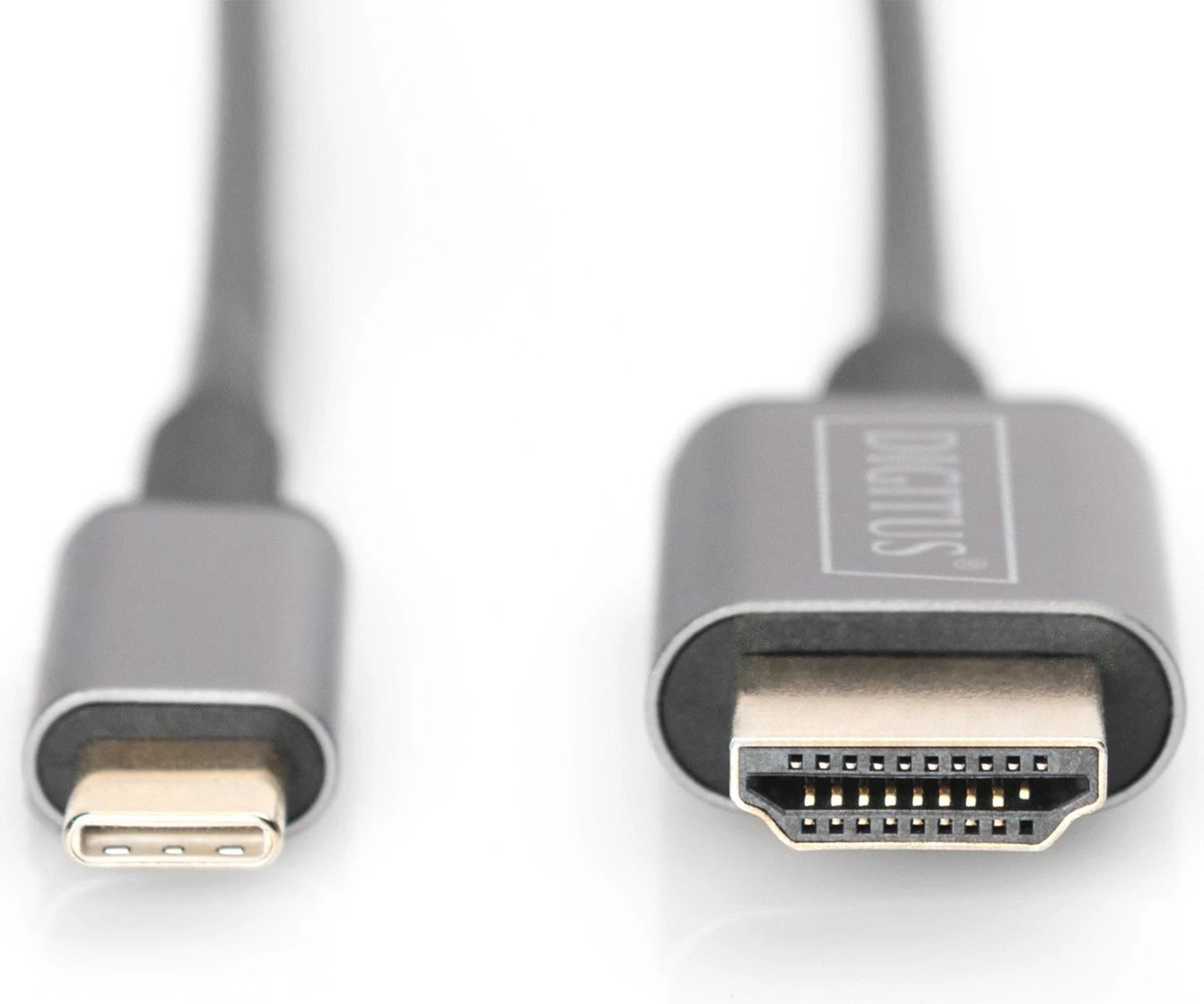 Kabllo adapter USB-C - HDMI Digitus, UHD 4K / 30 Hz, 1.8 m, Gri