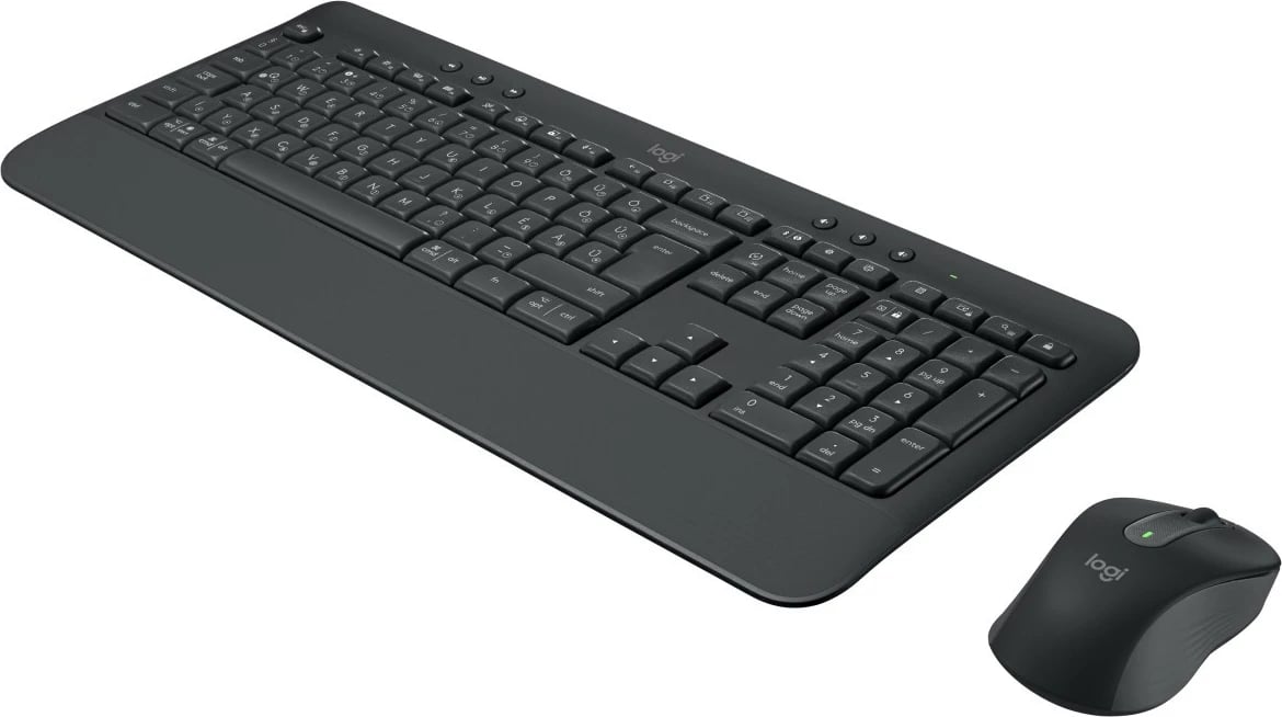 Tastierë me maus Logitech MK650 FOR BUSINESS, wireless, full-size, QWERTZ, e zezë