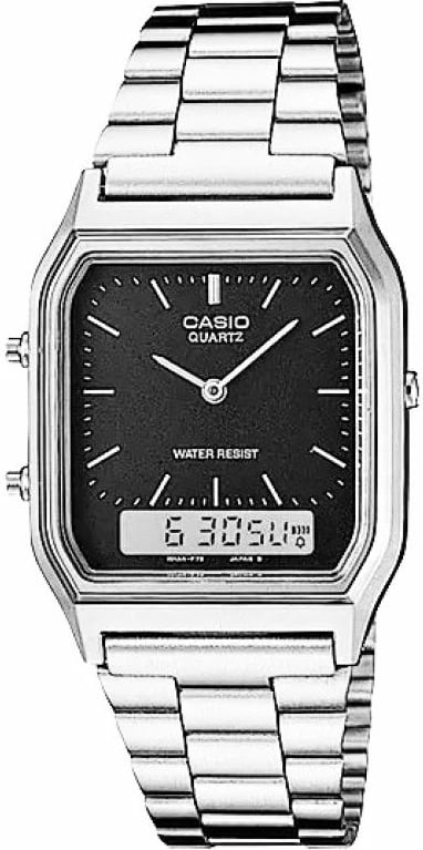 Orë dore për meshkuj Casio, argjend