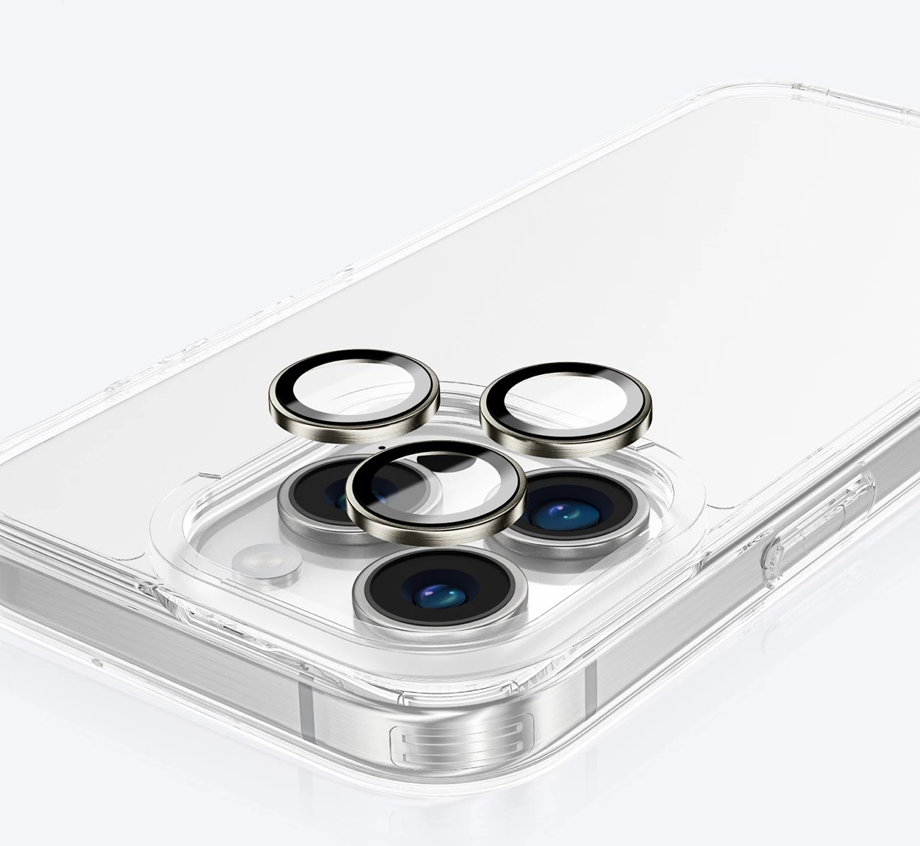 Mbrojtës xhami për kamera AmazingThing AR 3 Lens Glass Full Clear për iPhone 16 Pro / 16 Pro Max, Transparent