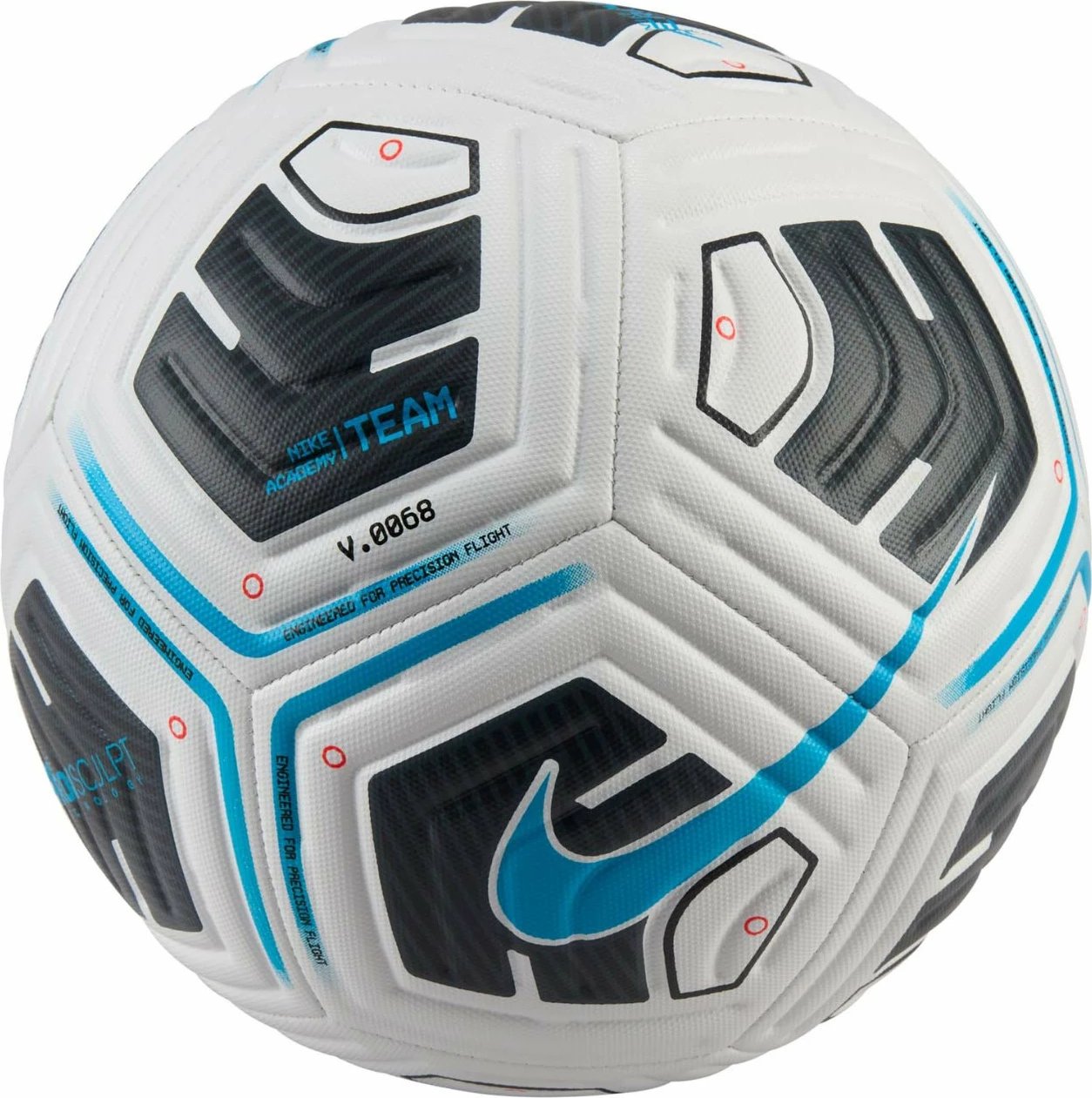 Top futbolli Nike për meshkuj, bardh e zi e kaltër