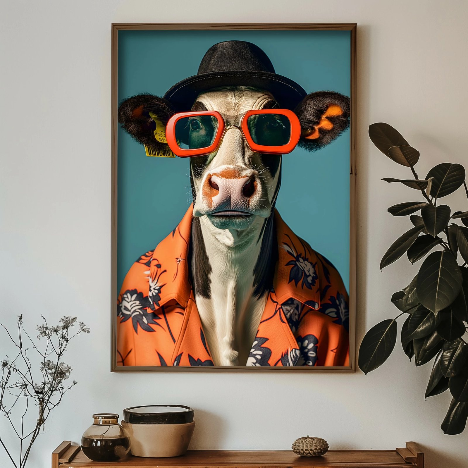 Pikturë dekorative me kornizë MDF, shumëngjyrëshe, Wallity GE142-L