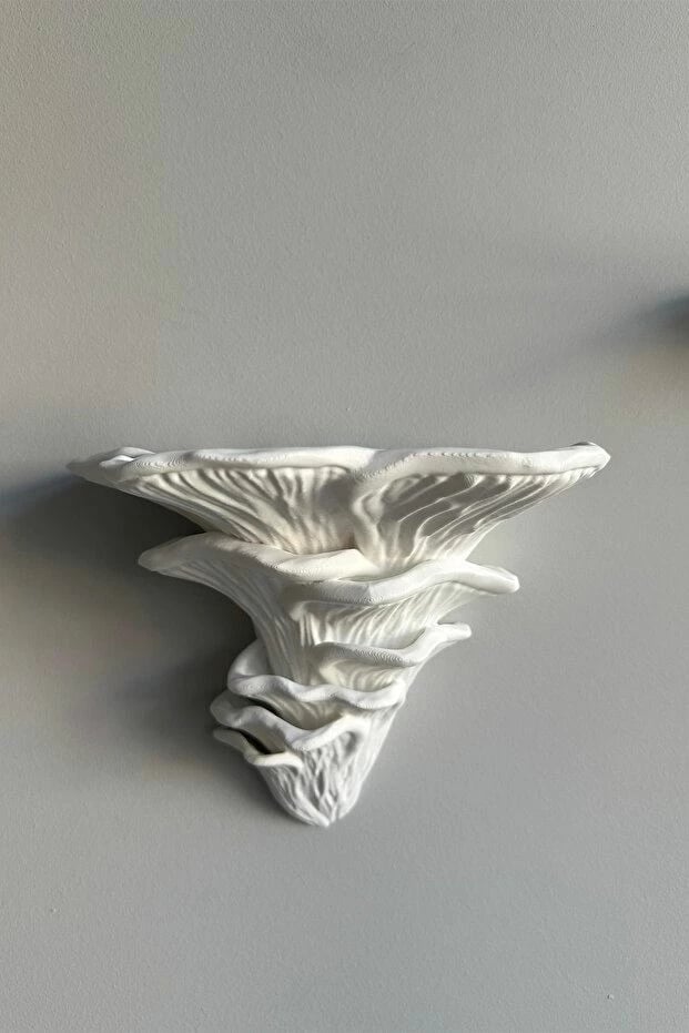 Set rafte plastikë shumëpërdorimësh (2 copë), Evila Originals, kërpudhë, i bardhë