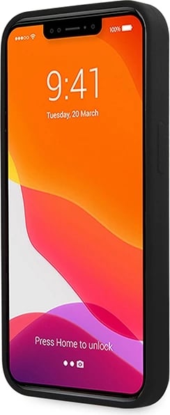 Mbështjellës Guess GUHCP13XLSLMGBK për iPhone 13 Pro Max 6.7", silikon, i zi Mbështjellës Guess GUHCP13XLSLMGBK për iPhone 13 Pro Max 6.7", silikon, i zi